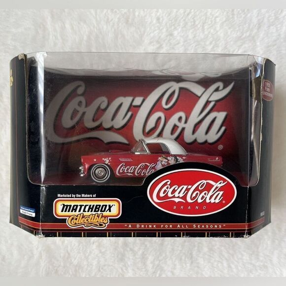 Matchbox-Coca Cola - “DRINK FOR ALL SEASONS”- 1955 FORD THUNDERBIRD-11/43 - Picture 1 of 5